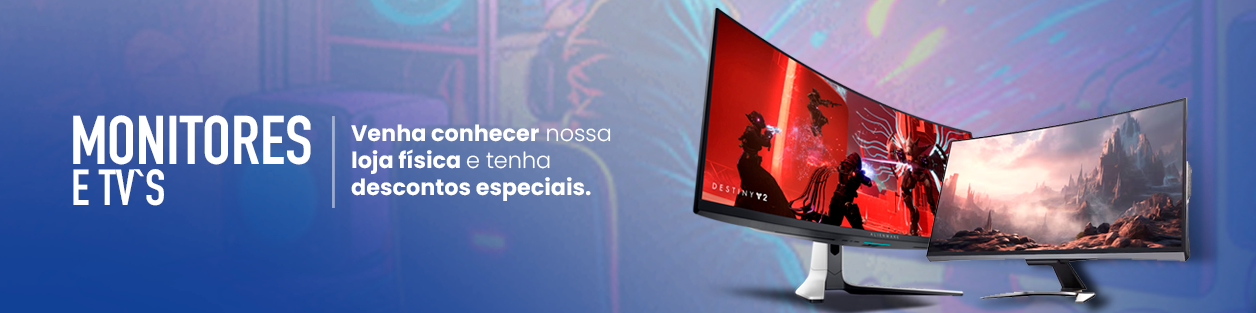 Banner retangular de destaque da loja 011 Monitores no santaifigenia.shop