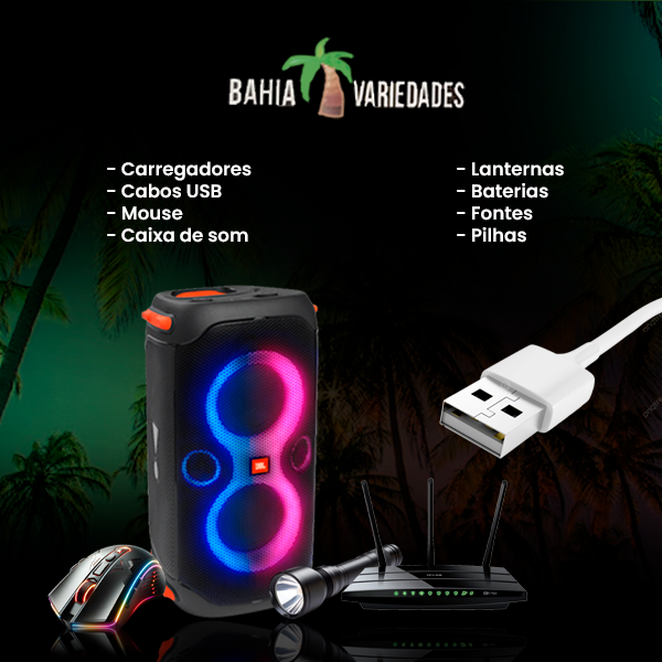 Banner retangular de destaque da loja Bahia Variedades no santaifigenia.shop