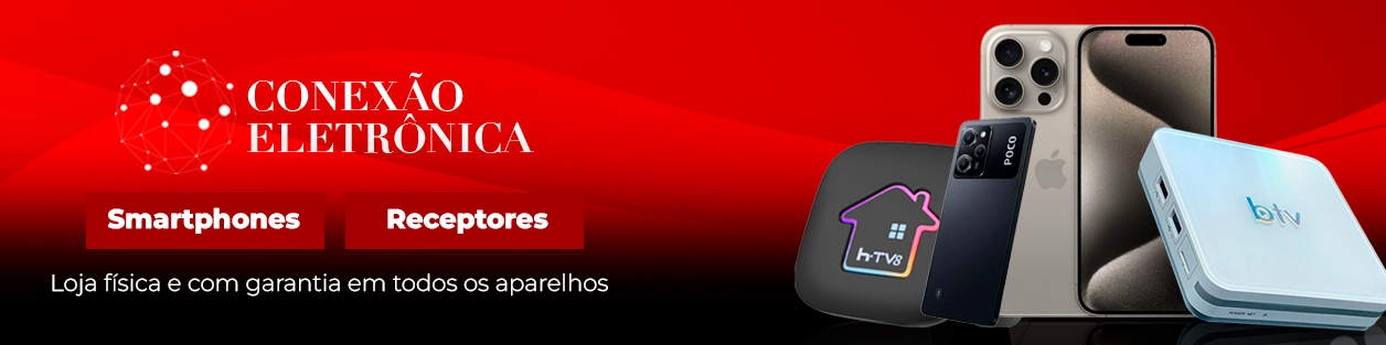 Banner retangular de destaque da loja Conexão Eletrônica no santaifigenia.shop