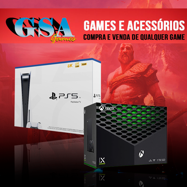 Banner retangular de destaque da loja GSA Games no santaifigenia.shop