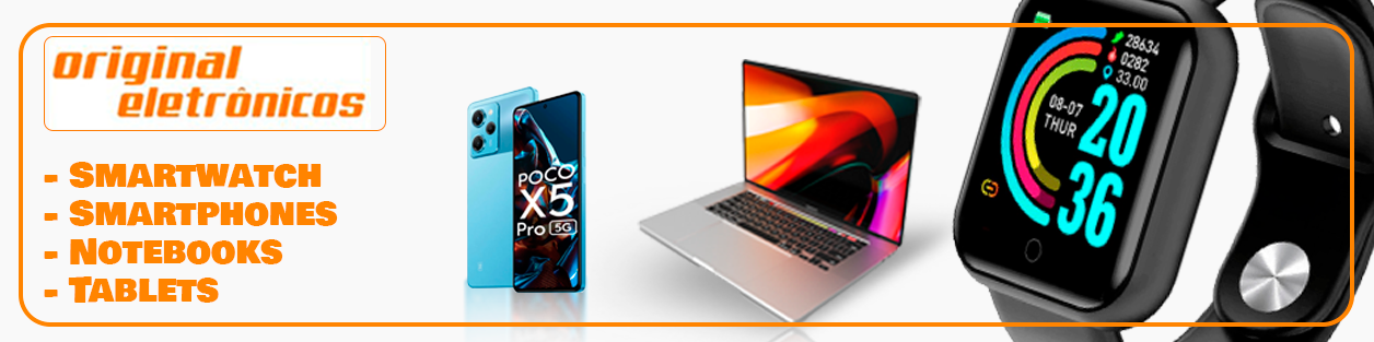 Banner retangular de destaque da loja Original Eletrônicos no santaifigenia.shop