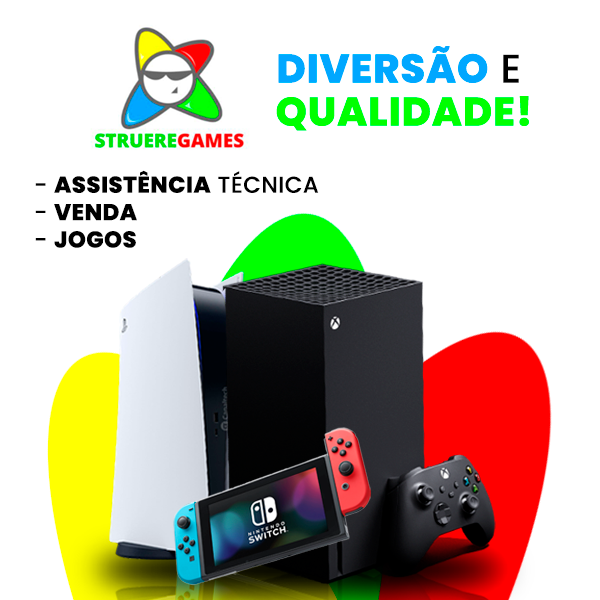 Banner retangular de destaque da loja Struere Games no santaifigenia.shop